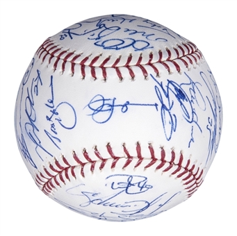 2012 American League Champions Detroit Tigers Team Signed 2012 Official World Series Baseball With 34 Signatures Including Cabrera, Verlander & Leyland (PSA/DNA)
